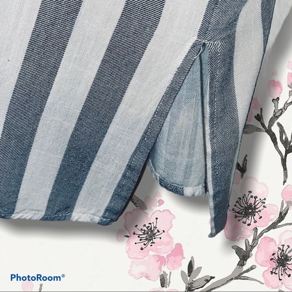 PRIMI Striped Full Button-Down Cardigan, S - Picture 6 of 15